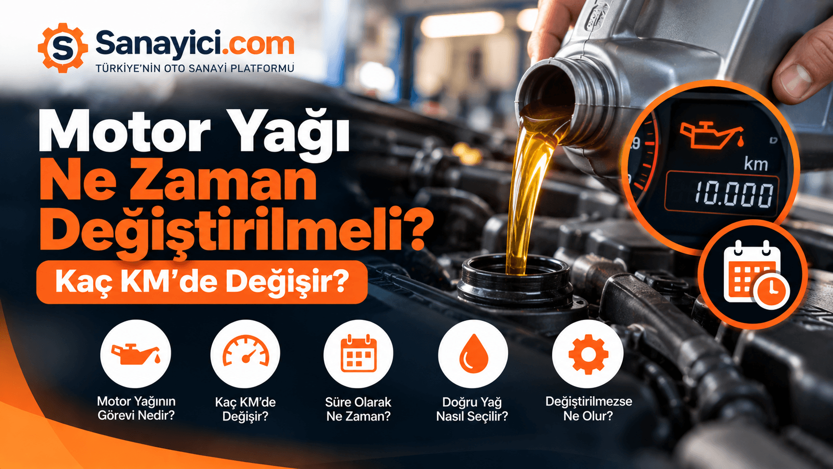 Motor Yağı Ne Zaman Değiştirilmeli? Kaç KM'de Değişir?